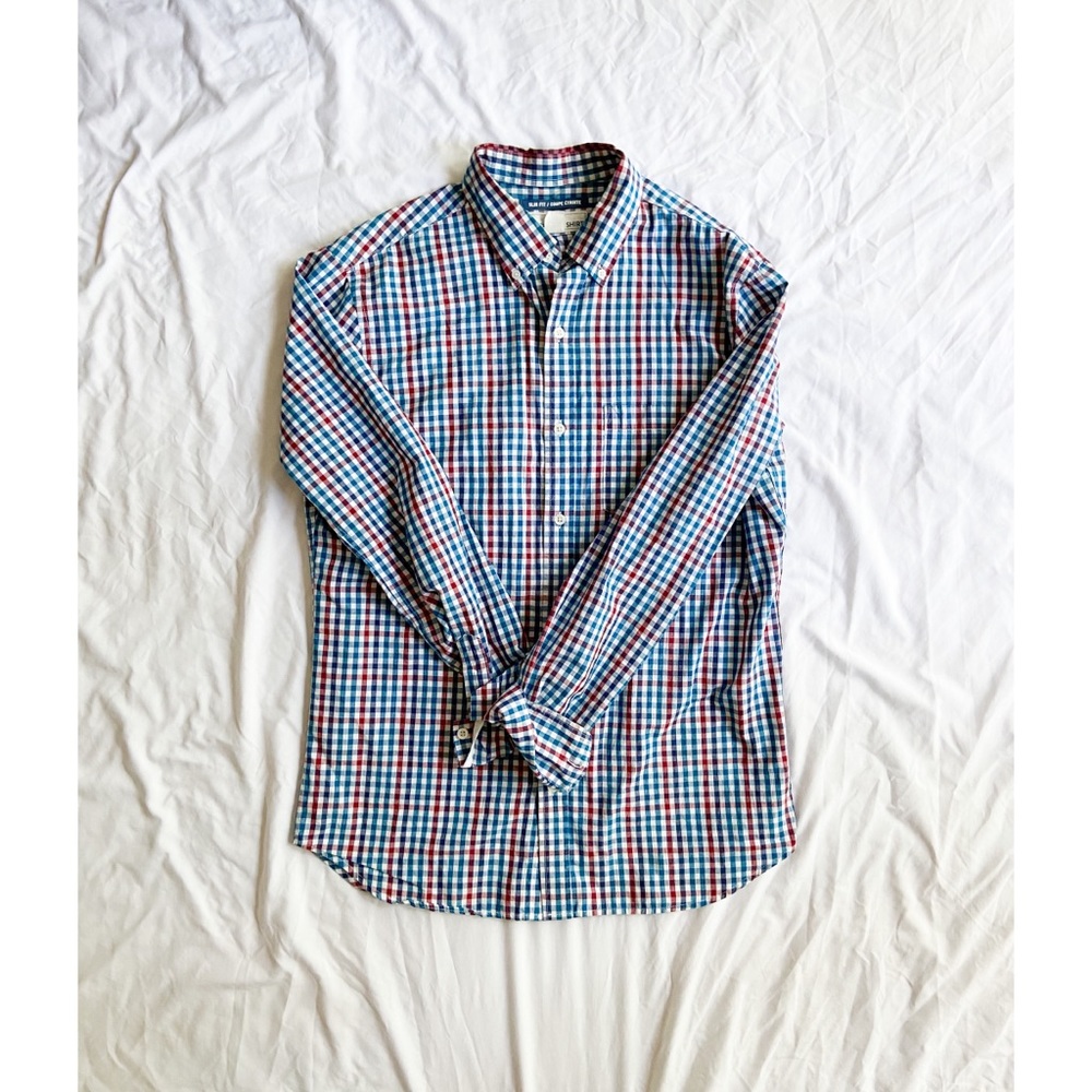 Old Navy Men’s Plaid Dress Shirt